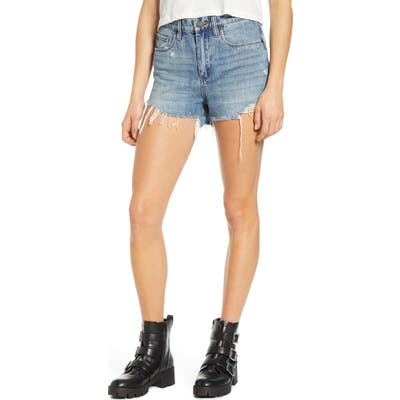 Blanknyc The Barrow High Waist Denim Shorts, 7 - Blue