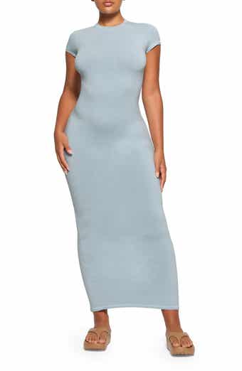 SKIMS Cotton Rib Sleeveless Long Dress - Spruce Multi