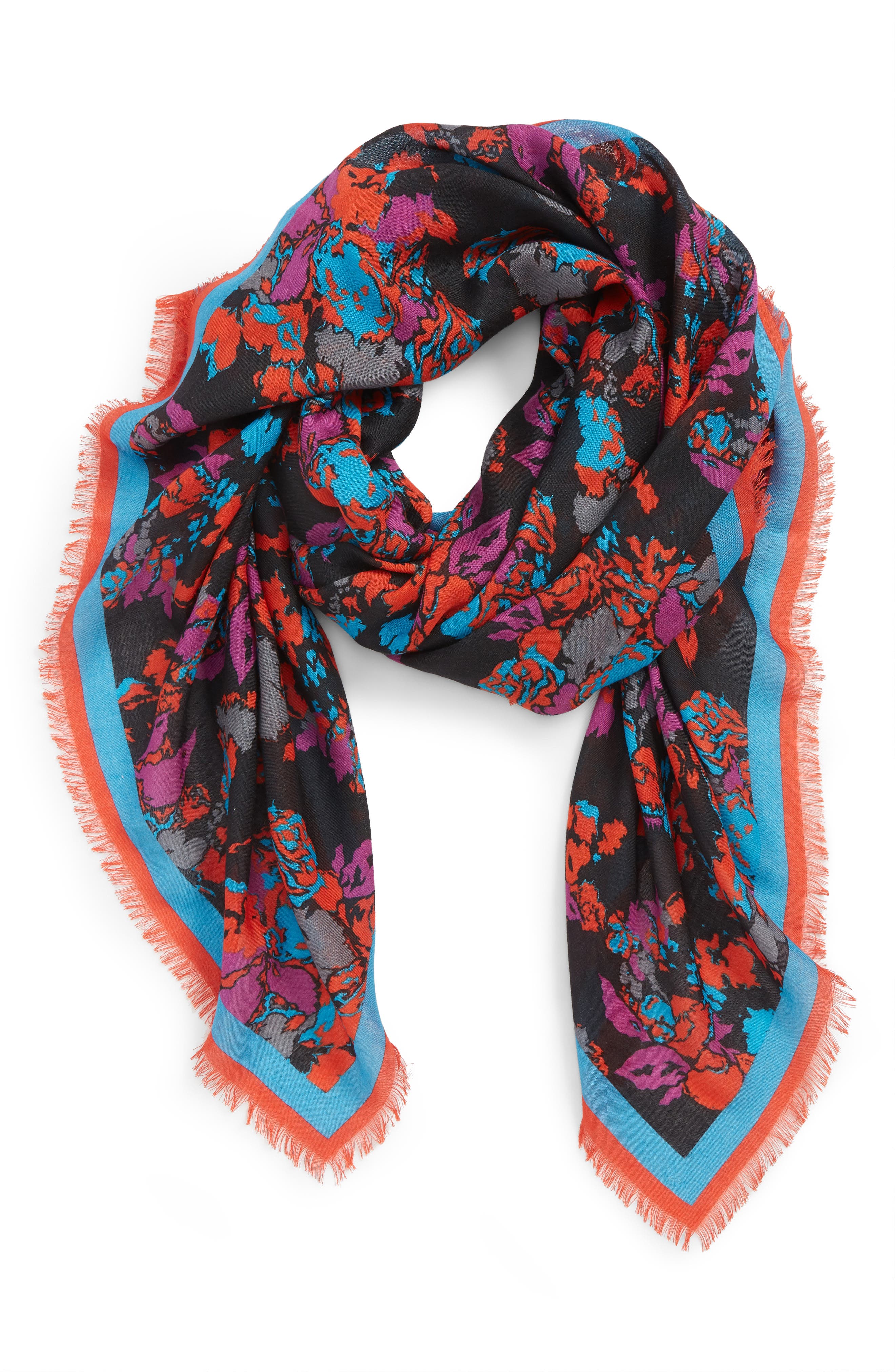 floral cashmere scarf