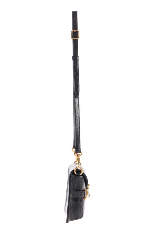 Shop Chloé Mini Cape Leather Crossbody Bag In Black 001