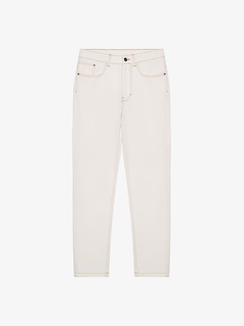 PLACE OF ELMS PLACE OF ELMS OFF-WHITE DENIM PANTS 