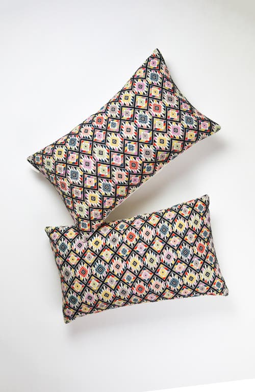 ARCHIVE NEW YORK ARCHIVE NEW YORK NAHUALA CLASSIC YELLOW HANDWOVEN COTTON BROCADE THROW PILLOW