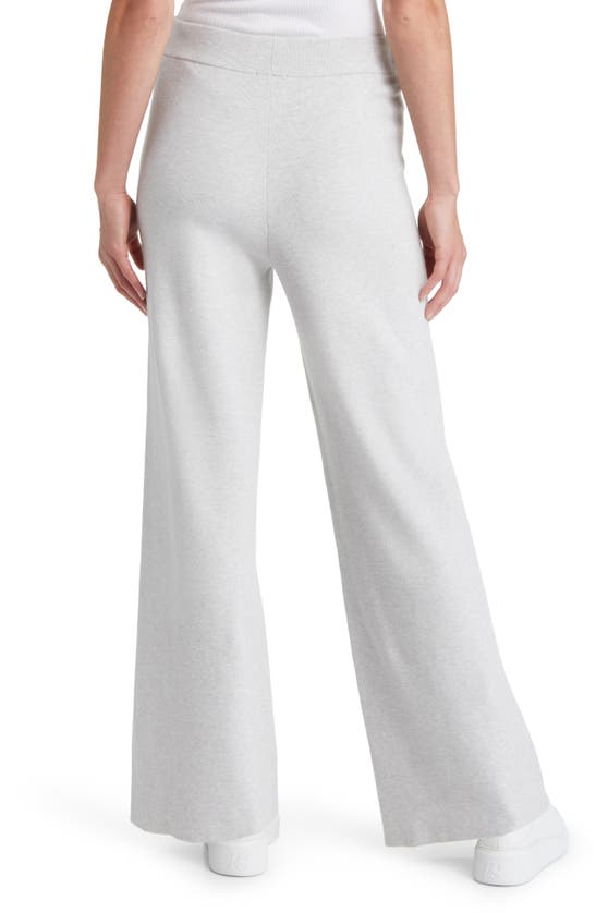 Rails Krista Knit Wide Leg Pants In Light Heather Grey