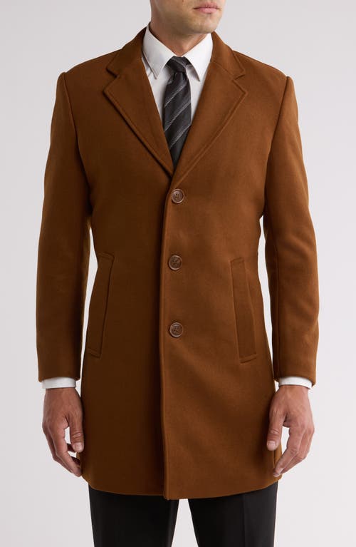 Braveman Tailored Wool Blend Jacket In Caramel