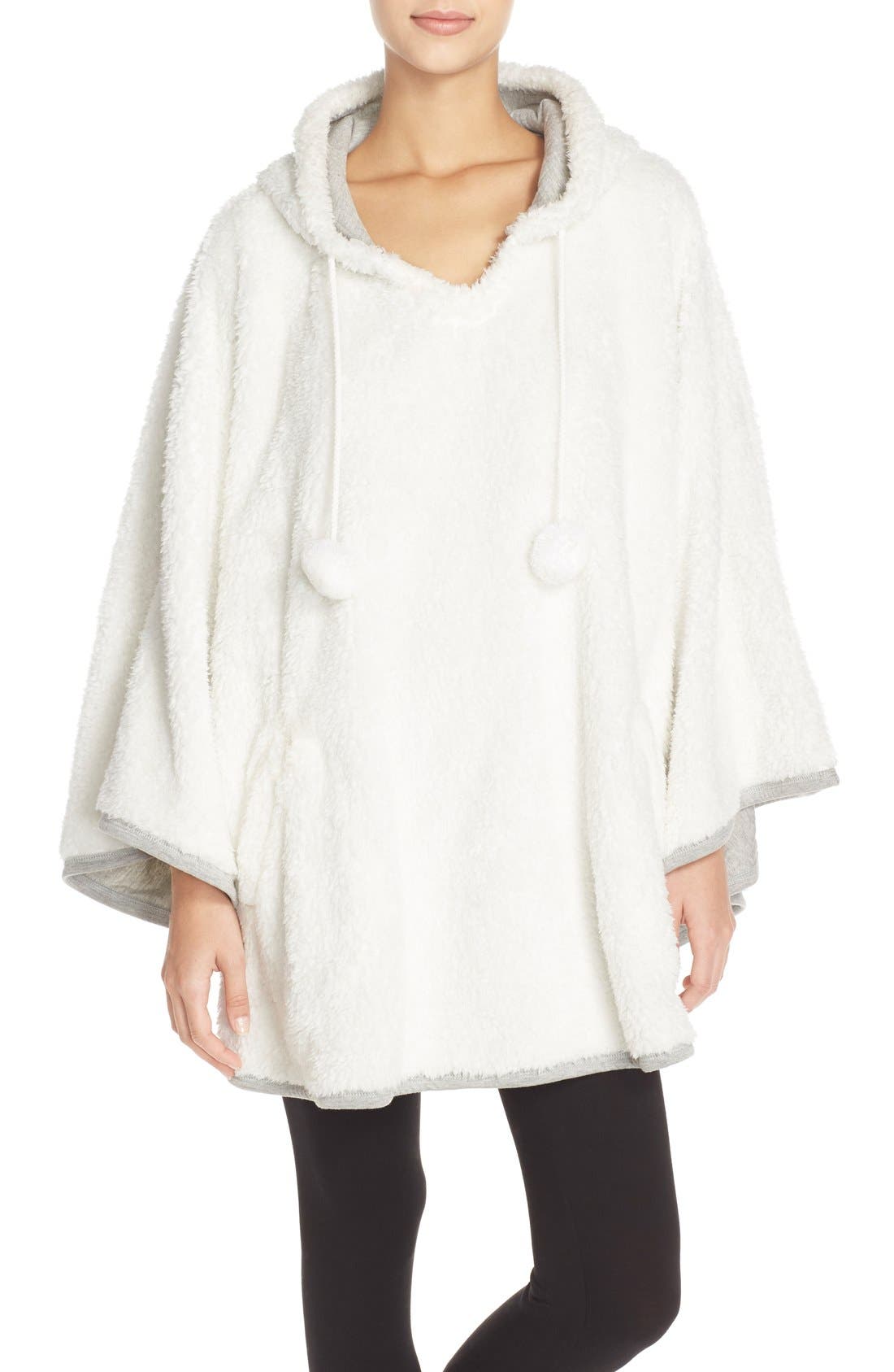 PJ Salvage Hooded Fleece Poncho Nordstrom