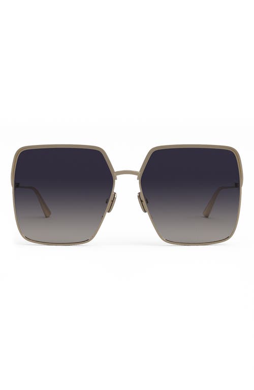 CHRISTIAN DIOR Dior EverDior 60mm Sunglasses in Shiny Nickel/Gradient Blue