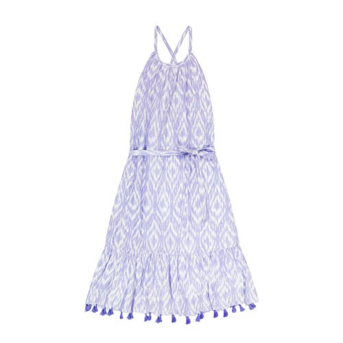 Shop Mer St. Barth Chantal Sundress In Blue Ikat