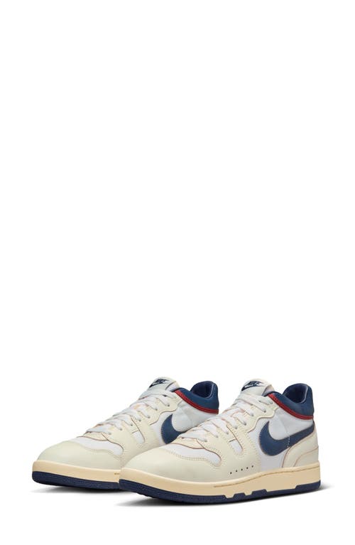 Shop Nike Attack Premium Tennis Sneaker In Sail/midnight Navy