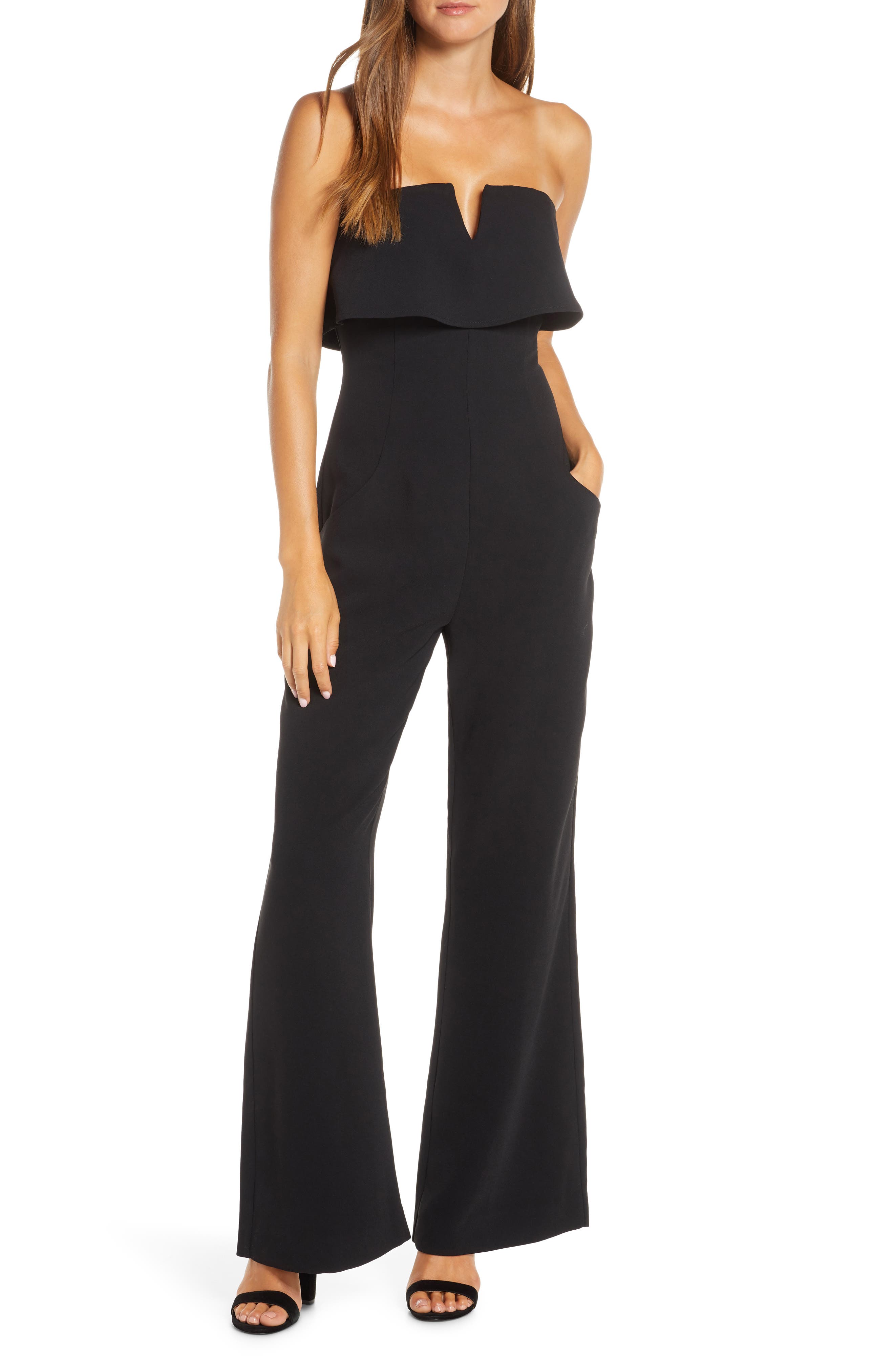 nordstrom strapless jumpsuit