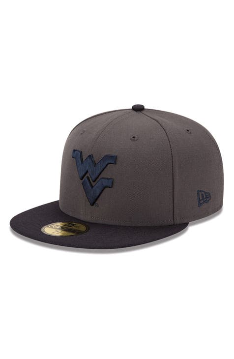 Men's New Era White/Navy West Virginia Mountaineers Basic Low