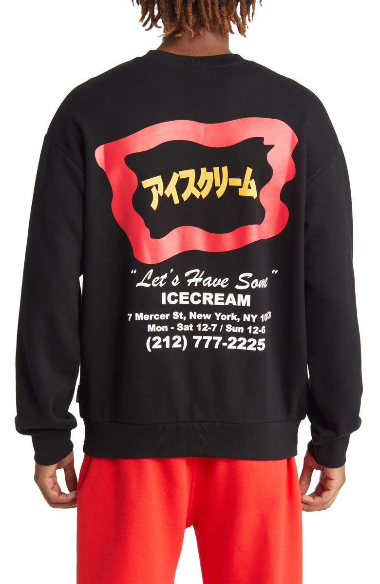 ICECREAM Men's Storefront Cotton Graphic Sweatshirt, Alternate, color, 