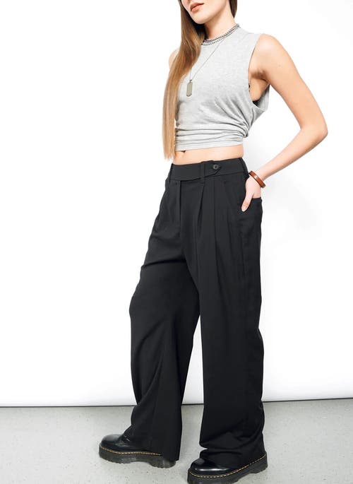 Shop Wildfang The Empower Wide Leg Trouser In Black