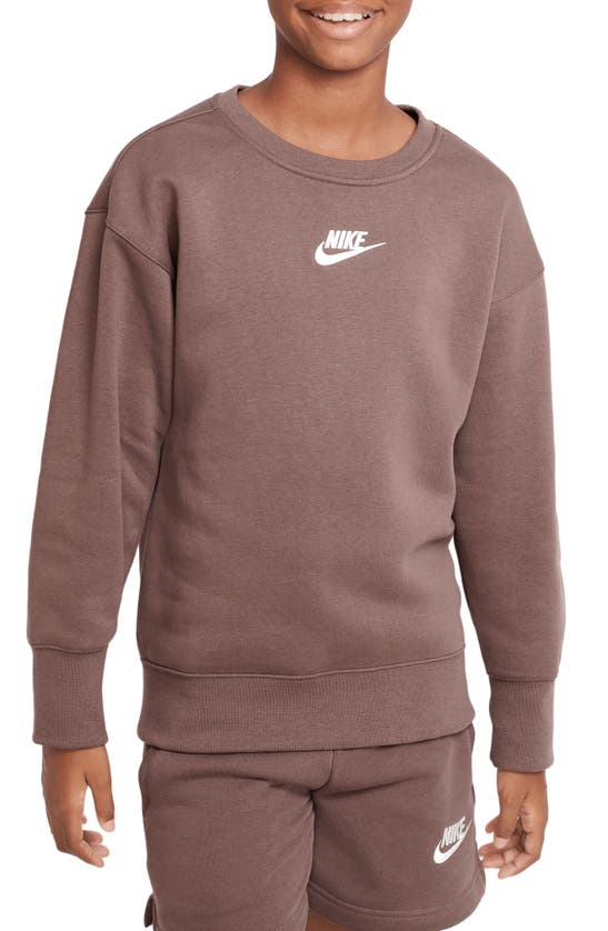 Espantar dosis Diacrítico Nike Sportswear Club Fleece Big Kids' (girls') Crew Sweatshirt In Brown |  ModeSens