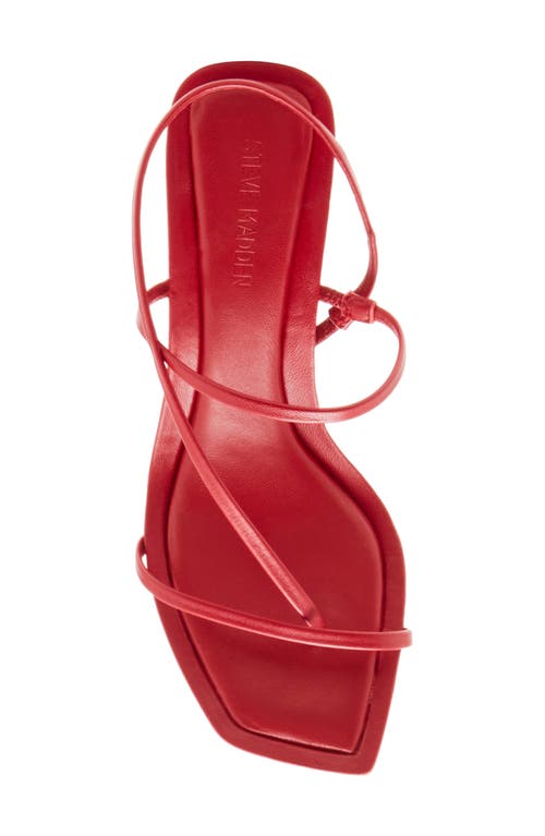 Shop Steve Madden Lock Sandal In Red