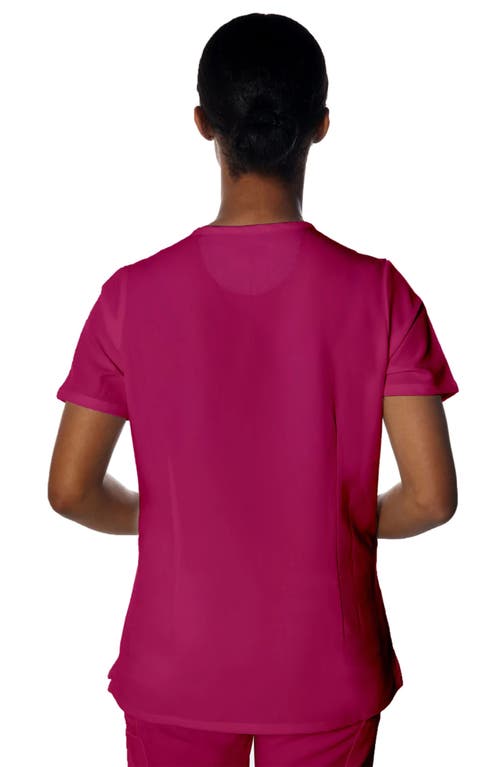 Members Only Palermo 4-pocket Scrub Top In Wine