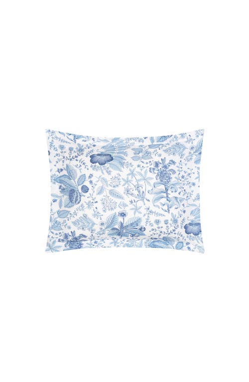 Matouk Pomegranate Linen Pillow Sham in Porcelain Blue