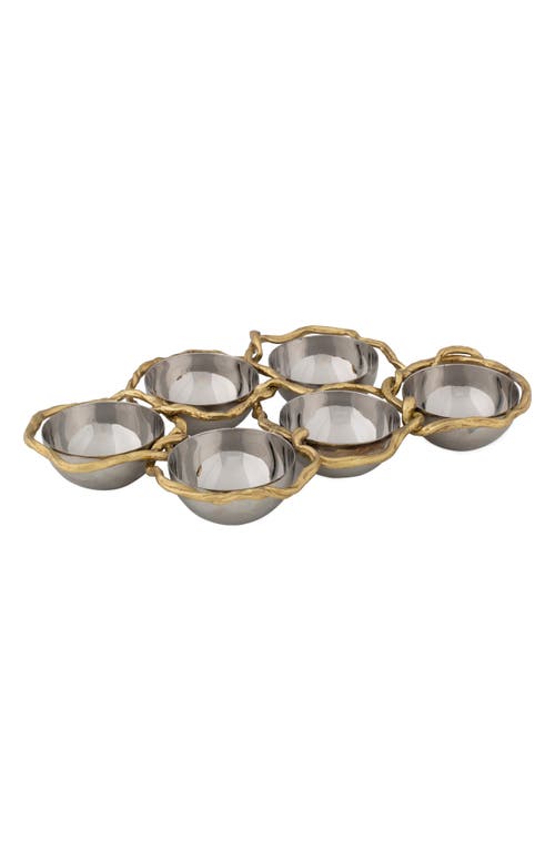 Michael Aram Wisteria Seder Bowls & Frame Set in Natural Brass Stainelss Steel at Nordstrom