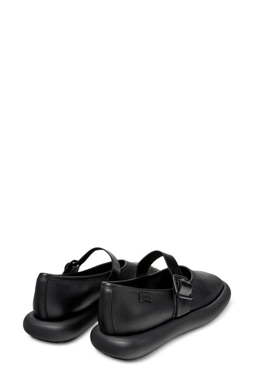 Camper Leather Ballerina Shoes In Black