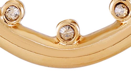 Vince Camuto Studded Hoop Earrings In Gold Tone