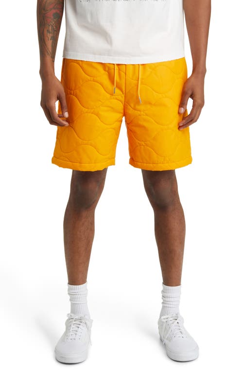 Renowned Military Lined Drawstring Shorts in Yellow
