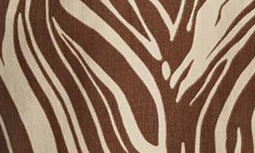 Foxcroft Haven Zebra Corduroy Button-up Shirt In Brown