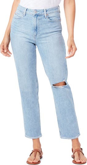 PAIGE Noella High Waist Straight Leg Jeans Nordstromrack