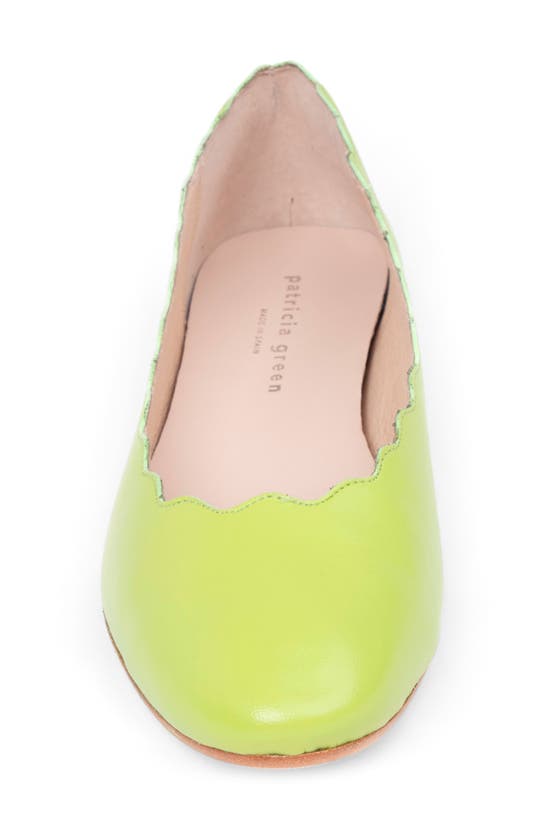Patricia Green Palm Beach Ballet Flat In Lime