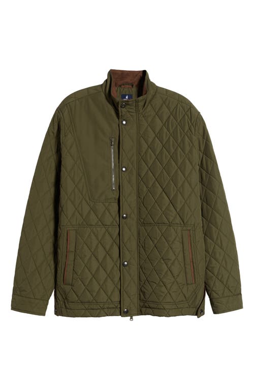 Johnnie-o Juno Quilted Jacket In Mangrove