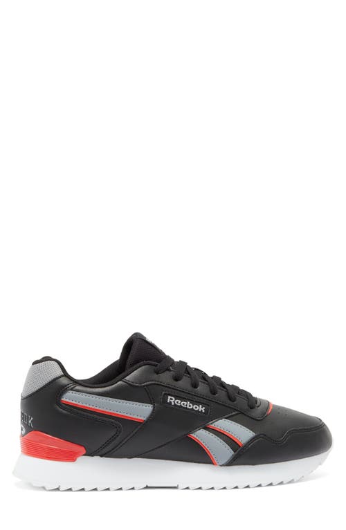 Shop Reebok Glide Ripple Clip Sneaker In Black/grey/dynamic Red