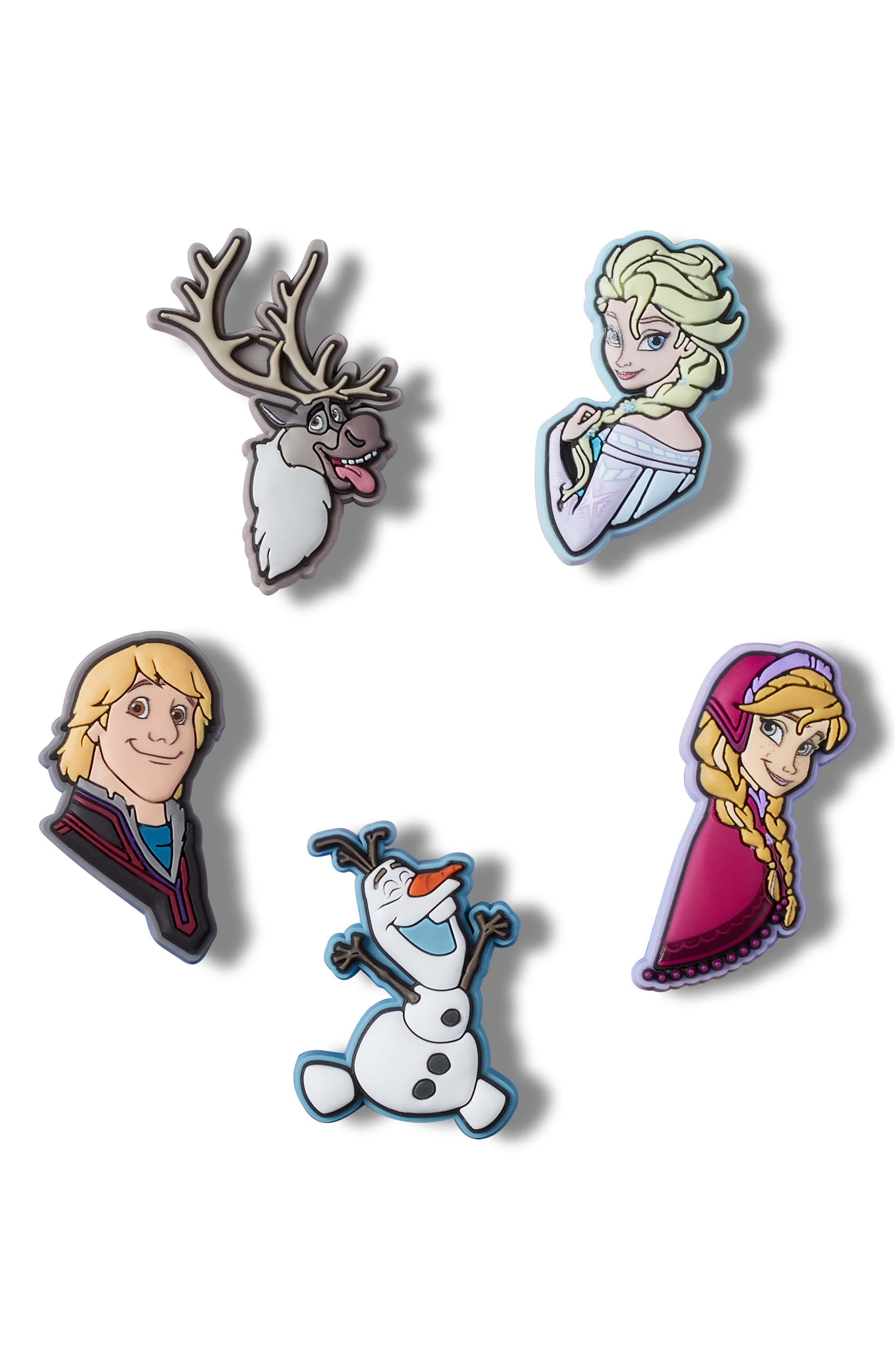 CROCS Disney Frozen 5-Pack Jibbitz Shoe Charms in White 