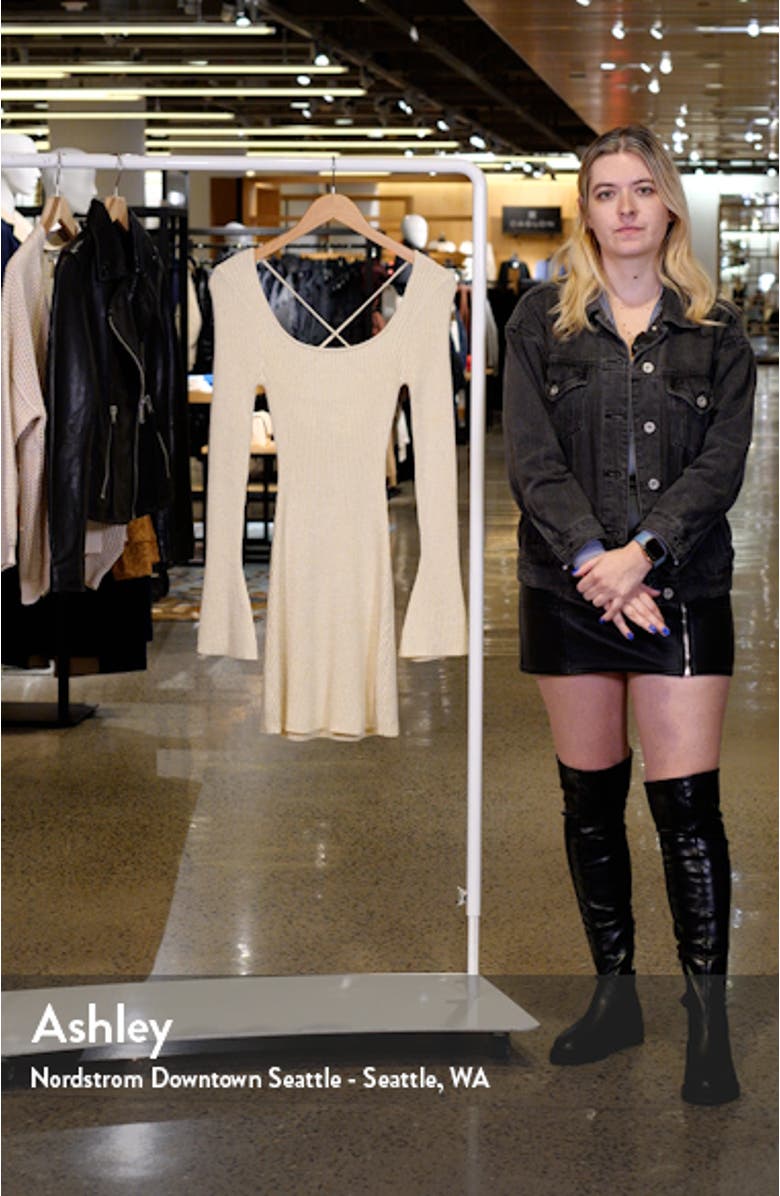 Brownhall Long Sleeve Rib Minidress, sales video thumbnail