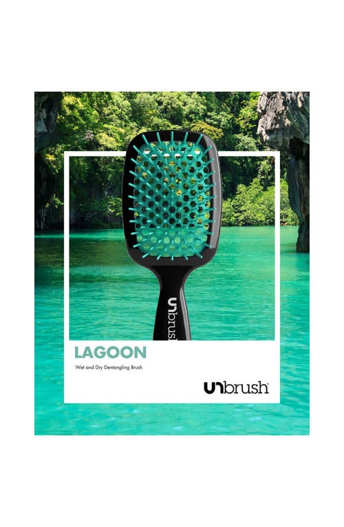 Unbrush Detangling Hair Brush Pastel Collection In Lagoon Teal