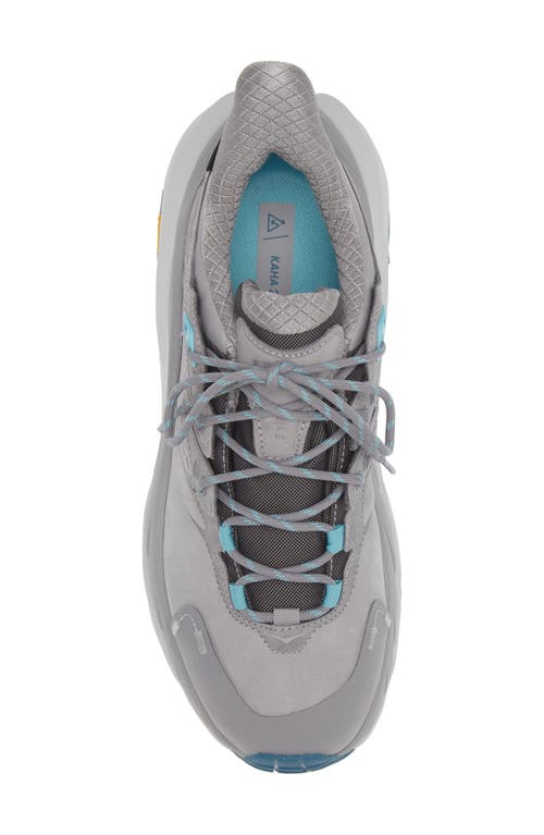 Hoka Kaha 2 Gtx Gore-tex® Waterproof Trail Running Shoe In Sharkskin/blue Coral