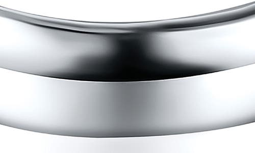 Best Silver Plaid Dome Band Ring In Silver