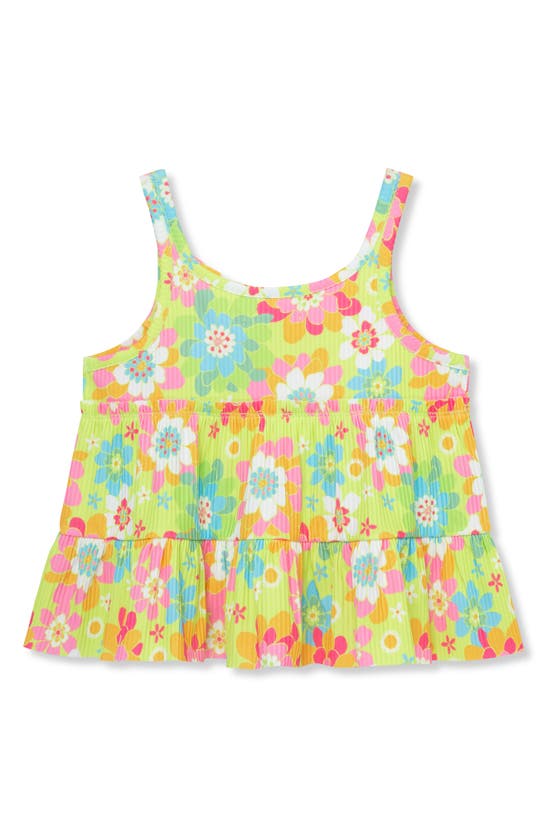 Shop Peek Aren't You Curious Kids' Floral Tiered Tank In Print