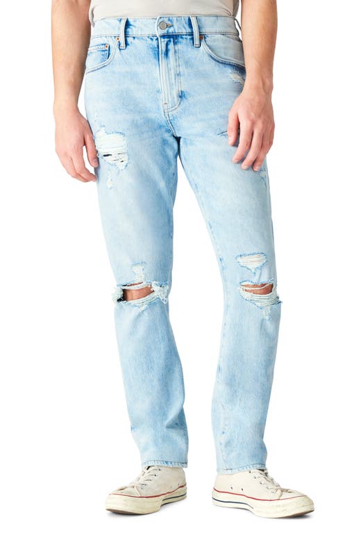 Lucky Brand 410 Ripped Athletic Straight Leg Jeans Blue Agave at Nordstrom, X 32