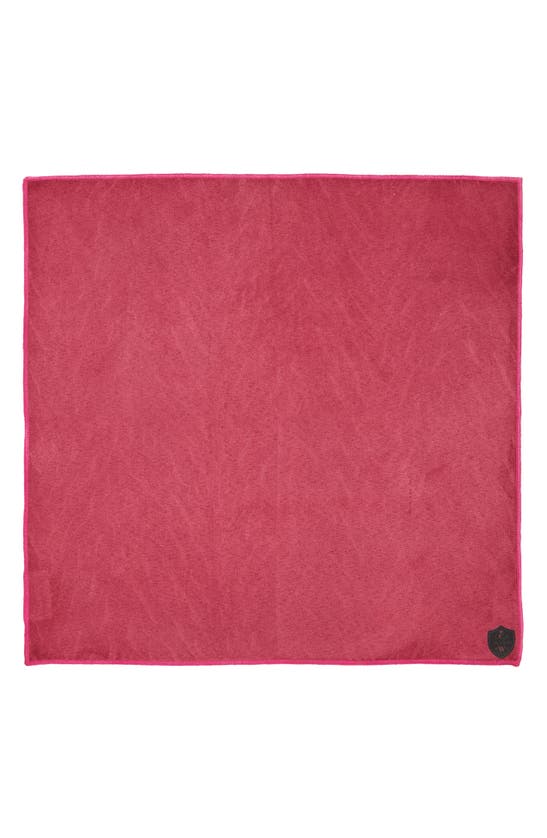 Shop Clifton Wilson Cotton Pocket Square In Fuchsia