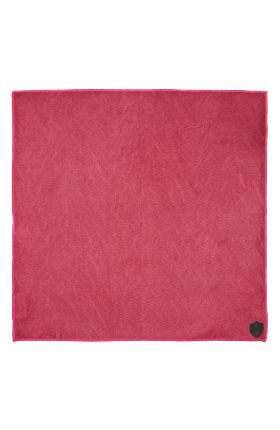 Clifton Wilson Cotton Pocket Square In Fuchsia