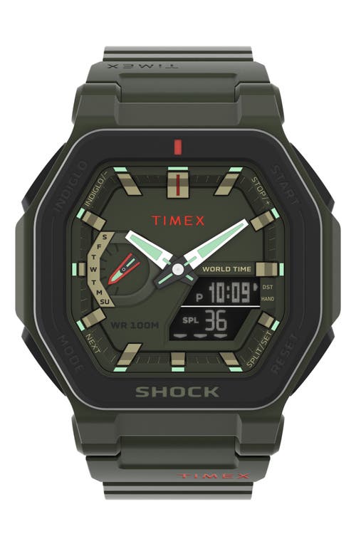 UPC 194366198201 product image for Timex® Command Encounter Ana-Digi Resin Strap Watch, 45mm in Green/Green/Green a | upcitemdb.com