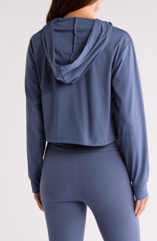 X By Gottex Cozy Hoodie In Bluestone