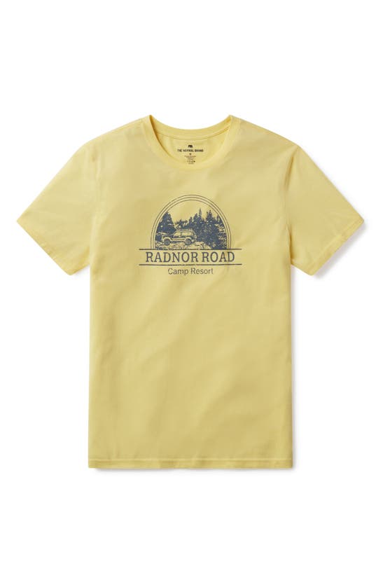 Shop The Normal Brand Radnor Road Graphic T-shirt In Lemon