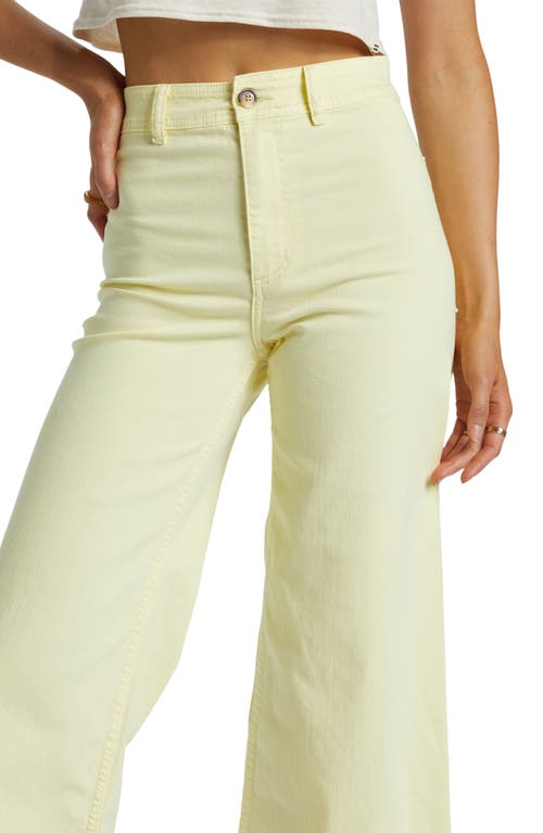 Shop Billabong Free Fall Stretch Crop Wide Leg Pants In Cali Rays