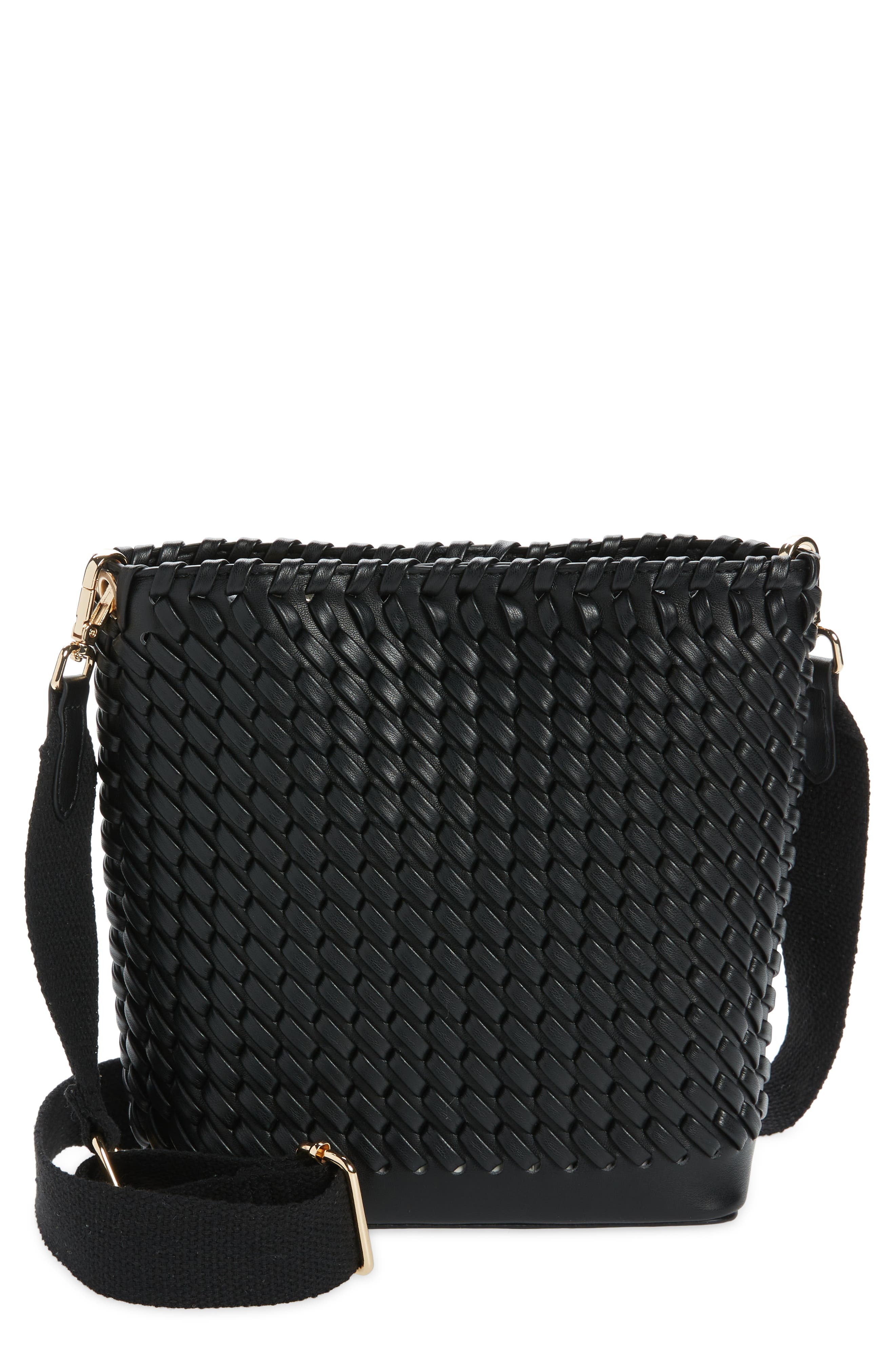 topshop woven leather crossbody bag