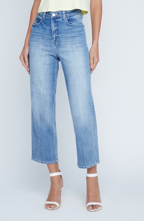 L'AGENCE June High Waist Crop Stovepipe Jeans Tuscany at Nordstrom,