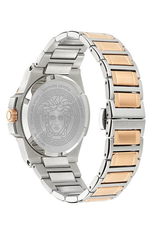 Shop Versace Hera Bracelet Watch, 37mm In Two Tone