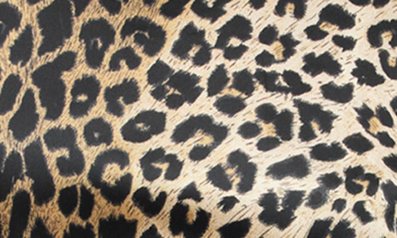 Shop Allsaints Marti Leppo Leopard Print Mixed Media Top In Leppo Brown/ Black