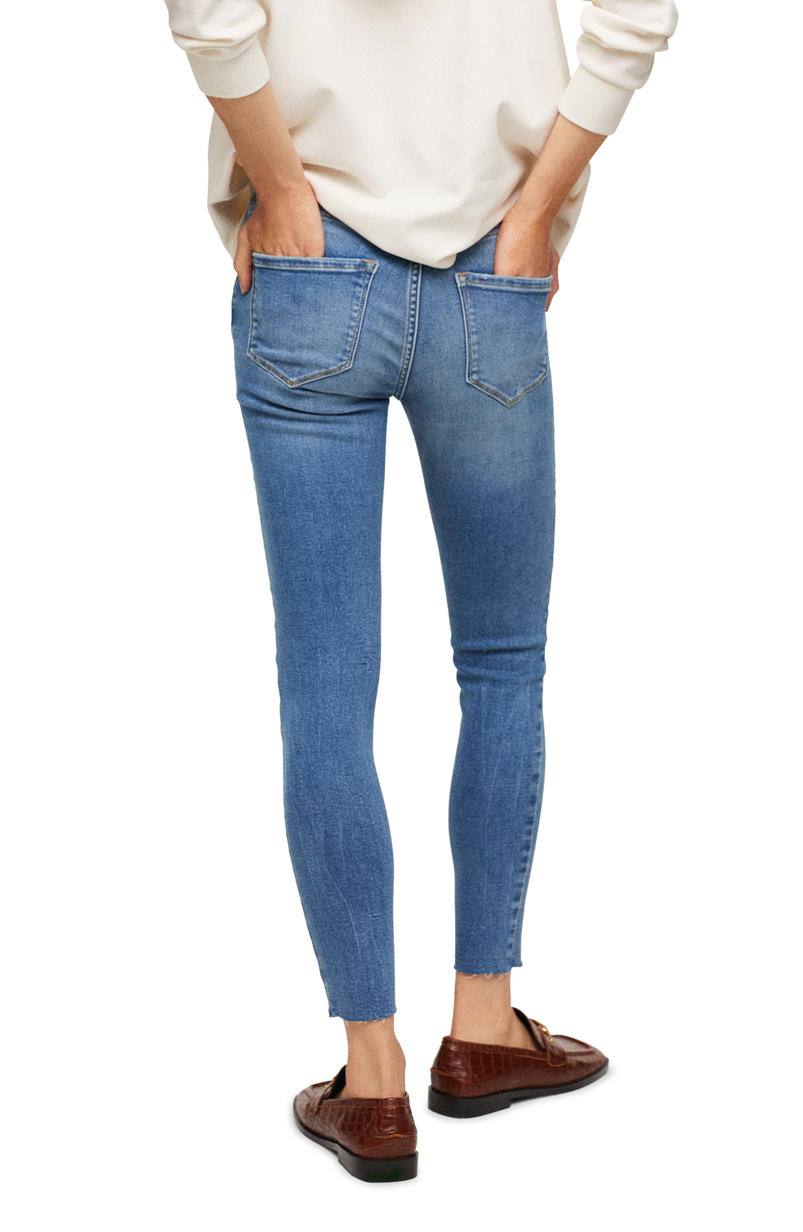 MANGO Isa Crop Skinny Jeans | Nordstrom
