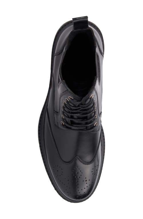 Reserve Footwear Devon Lace-up Boot In Black