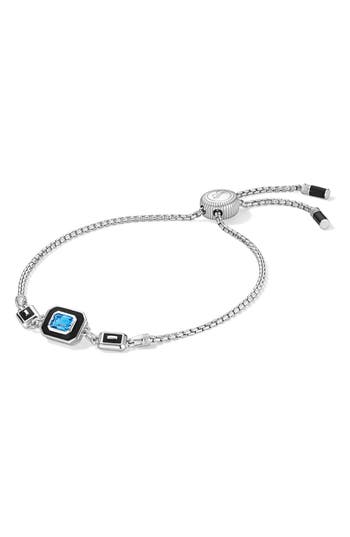 Shop Judith Ripka Adrienne Friendship Bracelet In Silver/blue