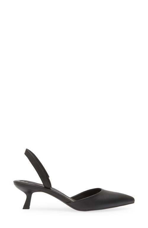 Open Edit Cammie Slingback Pump In Black Smooth
